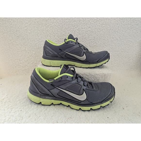Nike Dual Fusion St Mens Shoes Size 10 Black/Gray/Green Excellent Condition - Picture 1 of 14
